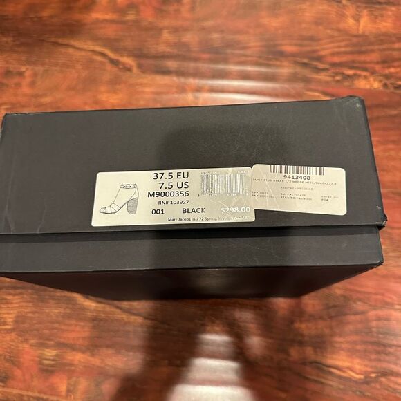 Marc Jacobs Jamie Stud Strap Half Moon Sandal Hight Heel Shoes  US 7,5 EU37,5 - Picture 14 of 14